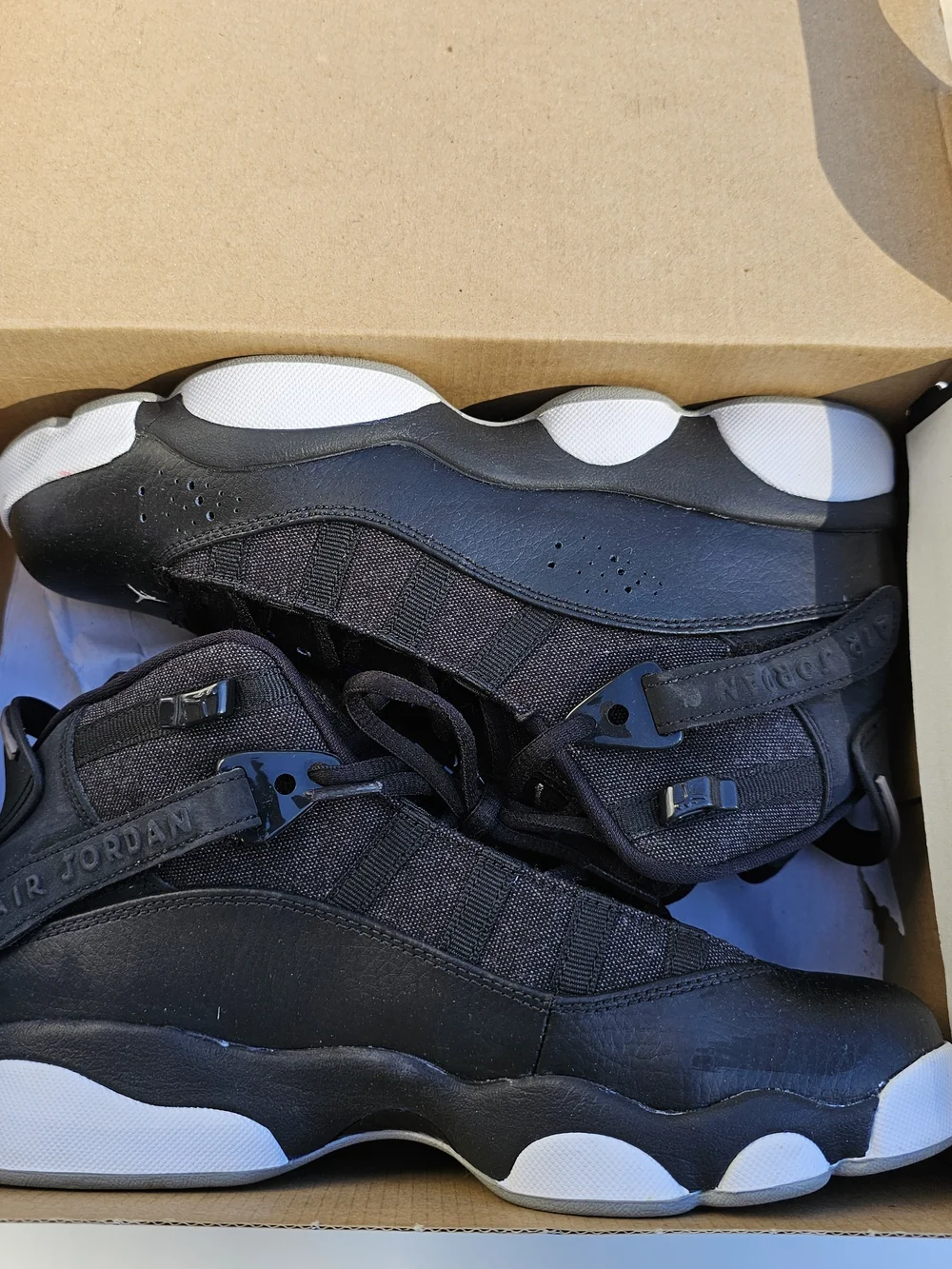 Jordan Men’s Black and White Low-Profile Sneakers